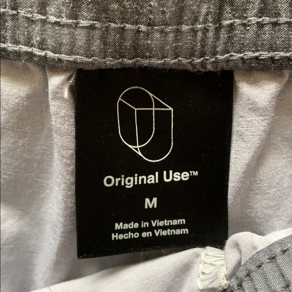 Grey striped swim shorts size medium - Picture 3 of 4